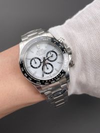 Super Clone Rolex Daytona Panda White Dial Swiss 4131 Movement Watch
